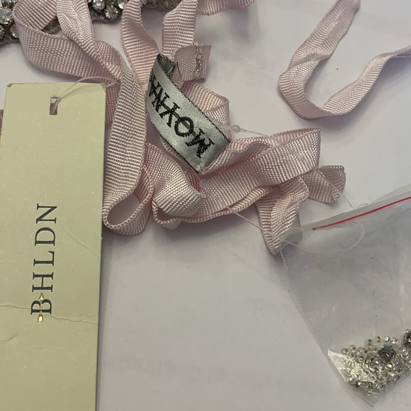 Anthropologie x BHLDN Moyna Frostlight Grosgrain Crysta Belt Sash $150 - Picture 7 of 7